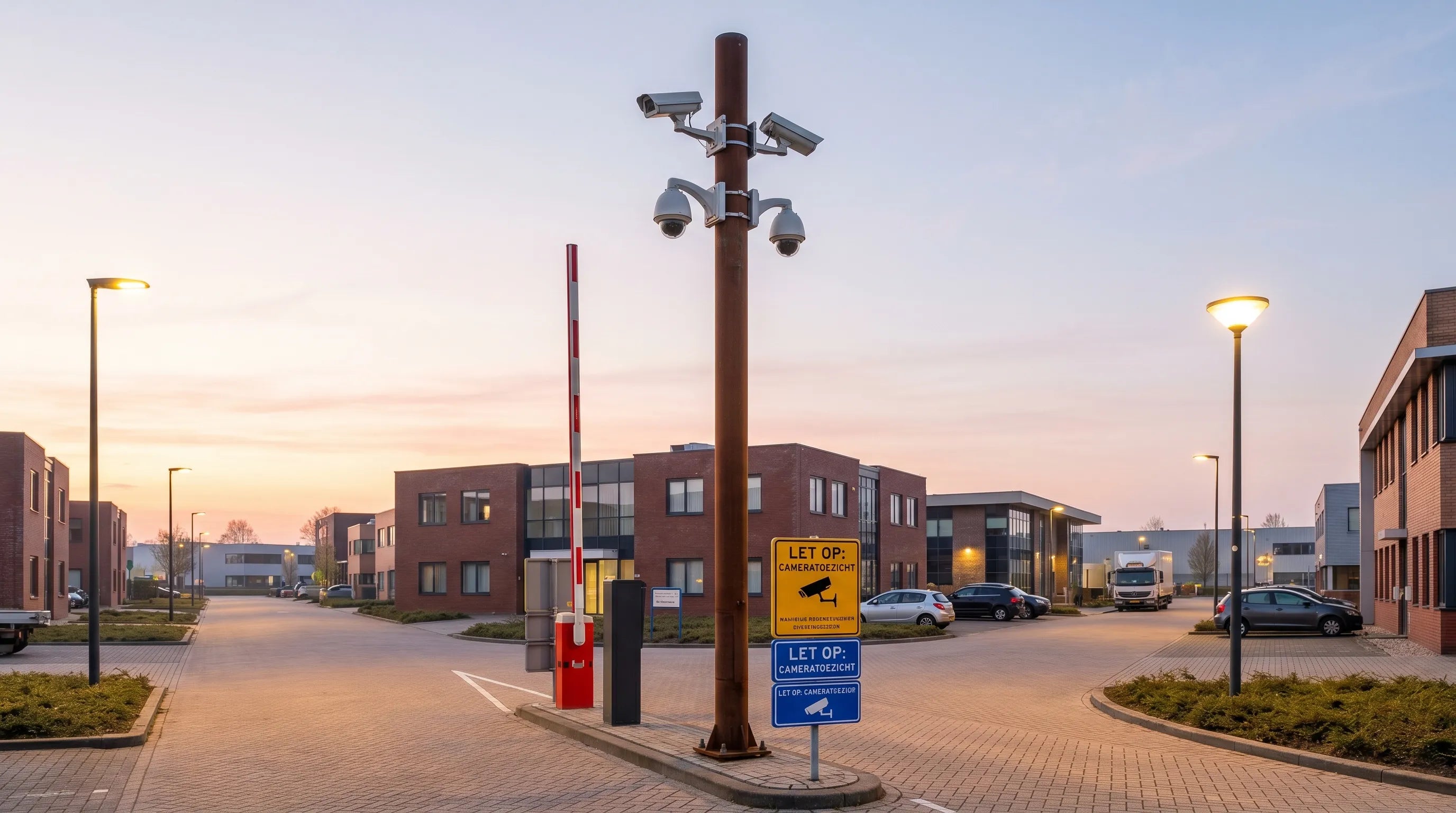 Camerapaal op bedrijventerrein: plaatsing, regels en kosten