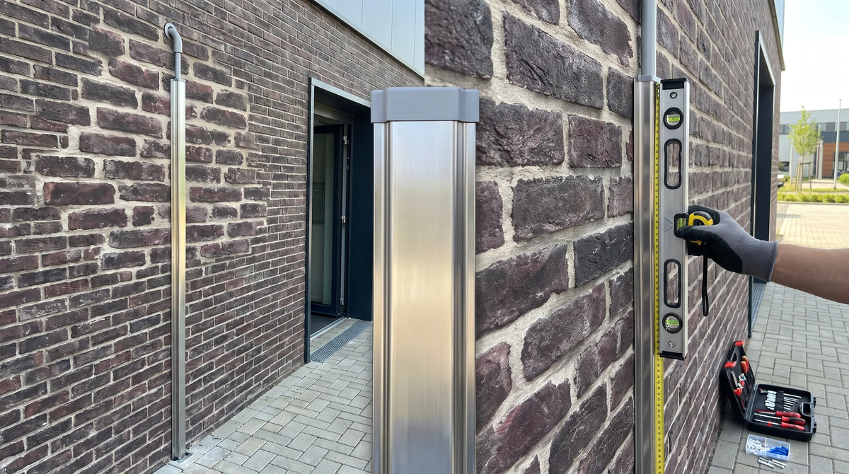 Kabelgoot buitenmuur afwerken voor een nette installatie