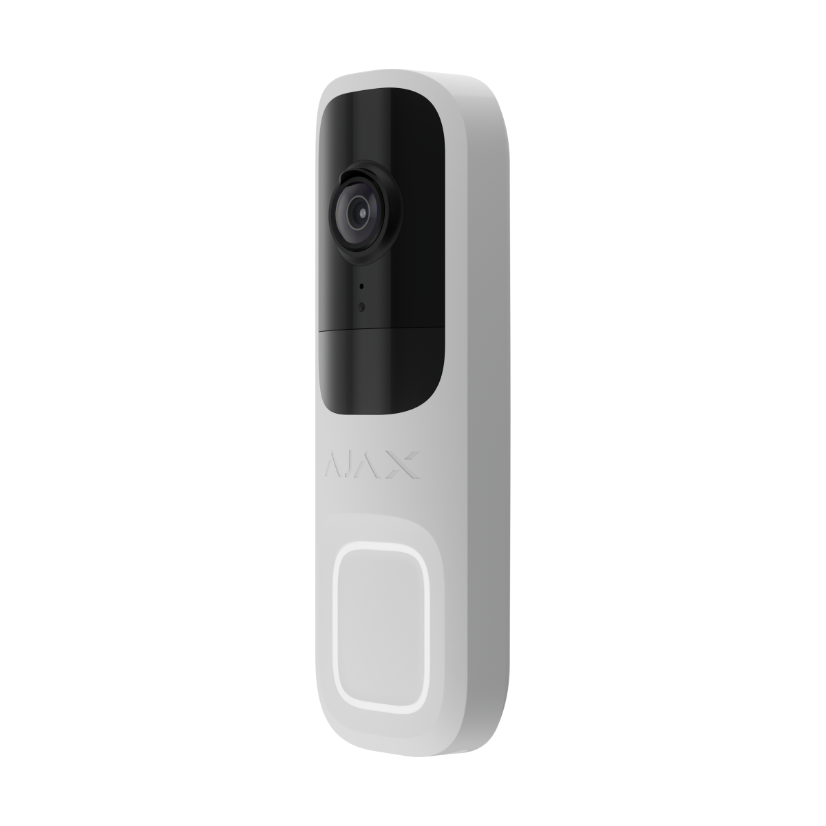 Ajax DoorBell, videodeurbel met AI en PIR, 4MP, Wi-Fi Wit