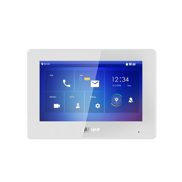 Dahua VTH5422HW Video Intercom 7 inch binnenpost PoE en 2-Draads