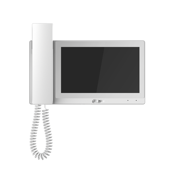 Intercom binnenpost Dahua met Hoorn wit 7 inch