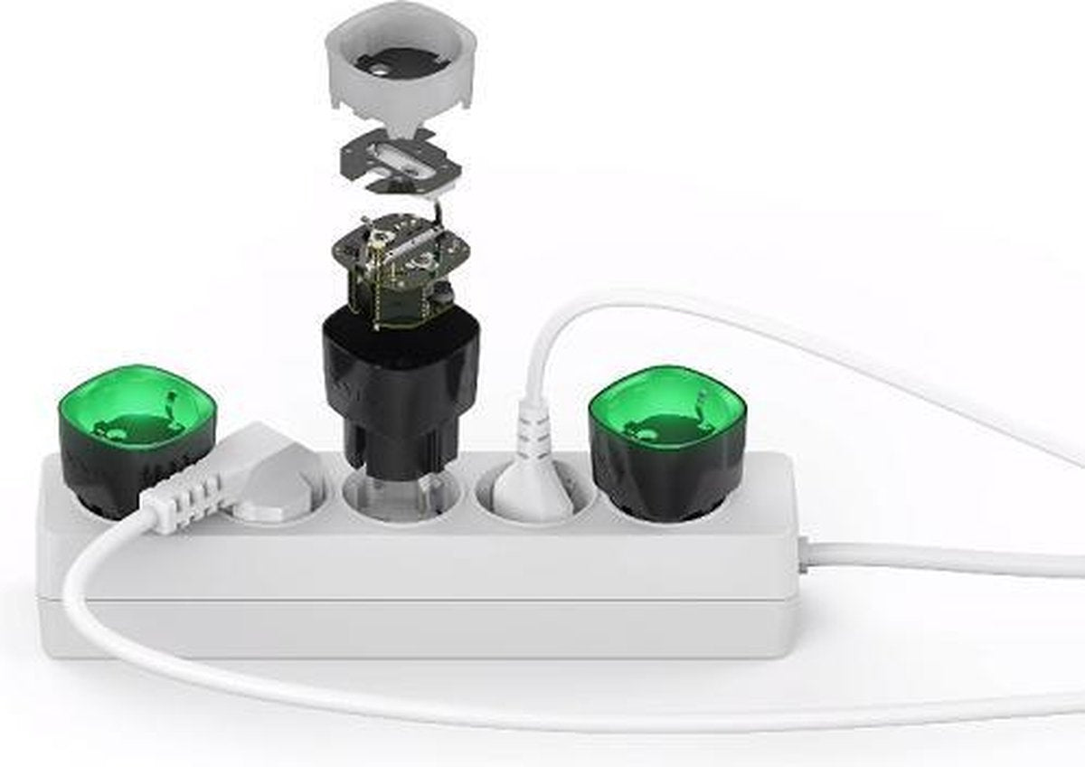 Schakelunit 230 volt Ajax Wall Socket - Zwart