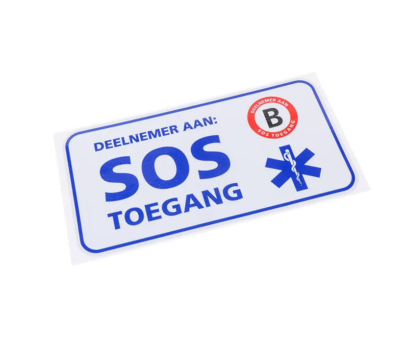 SOS Toegang Sticker