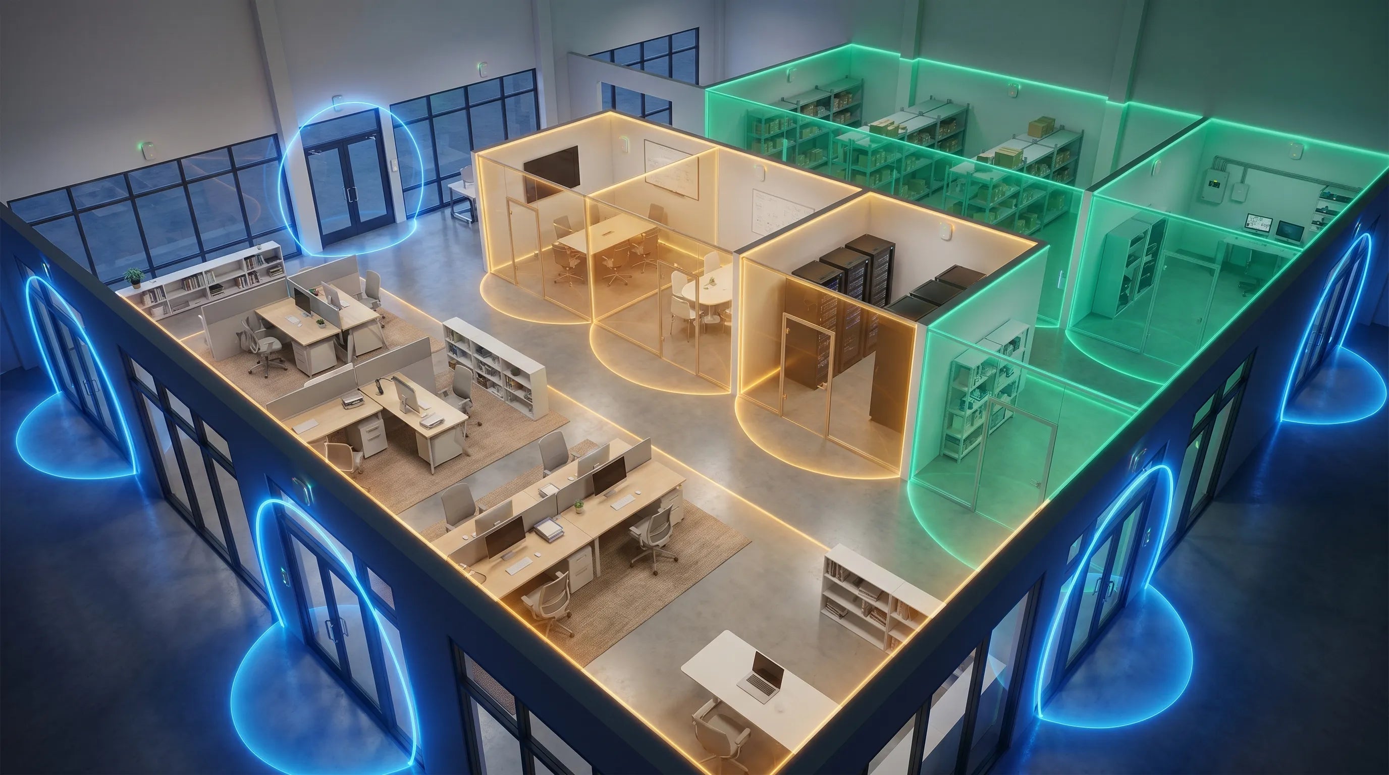 Professioneel draadloos alarmsysteem zonder blinde vlekken