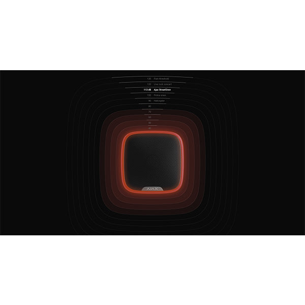 Ajax StreetSirene-B, draadloze buitensirene, zwart