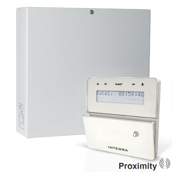 Satel - InteGra 32 pakket met wit KLFR proximity LCD bediendeel