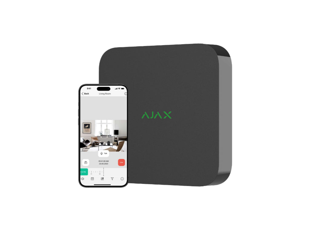 NVR AJAX 8 kanaals inclusief 2TB Zwart