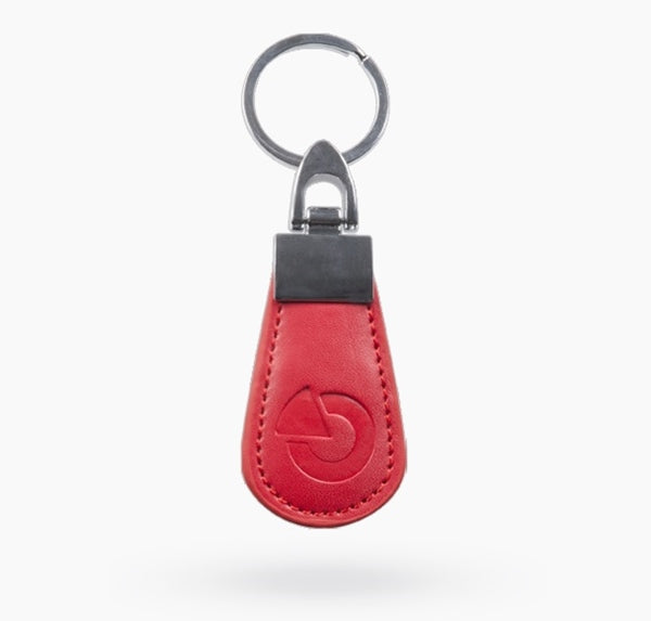 RFID leren tag - rood